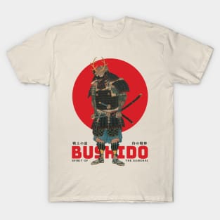 Samurai BUSHIDO Japanese Warrior T-Shirt